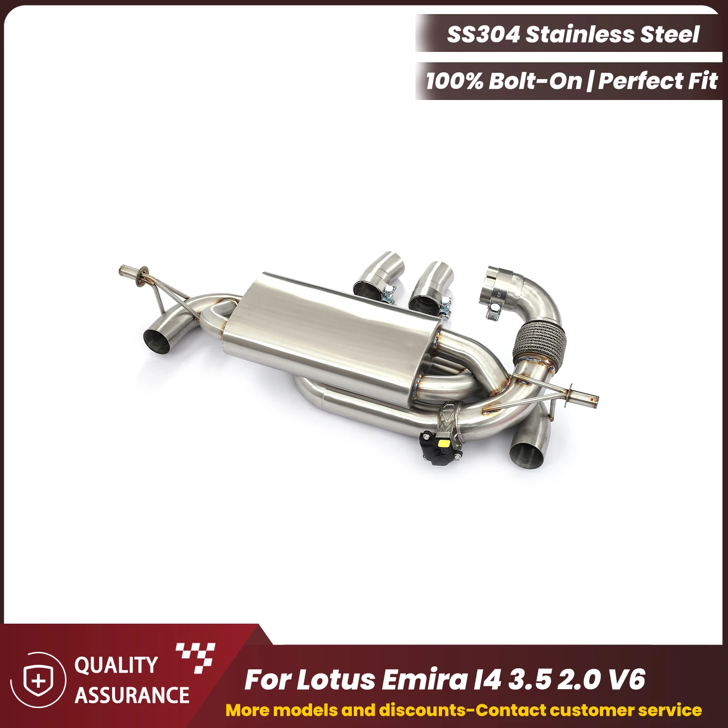

Агрессивный звуковой эффект: выхлопная система ECCF Valvetronic Catback для Lotus Emira I4 3.5 2.0 V6, улучшение производительности, простая установка.