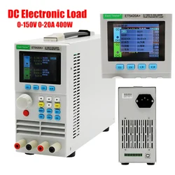 Programowalny obciążenie DC pojedynczy/podwójny kanał 400W 150V 40A /20A cyfrowy akumulator Tester pojemności ET5410A ET5420A ET5420A ET5411A