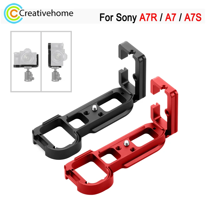 

PULUZ быстросъемная L-образная пластина для камеры Sony A7R / A7 / A7S 1/4 дюйма Вертикальная съемка L-образный кронштейн базовый держатель
