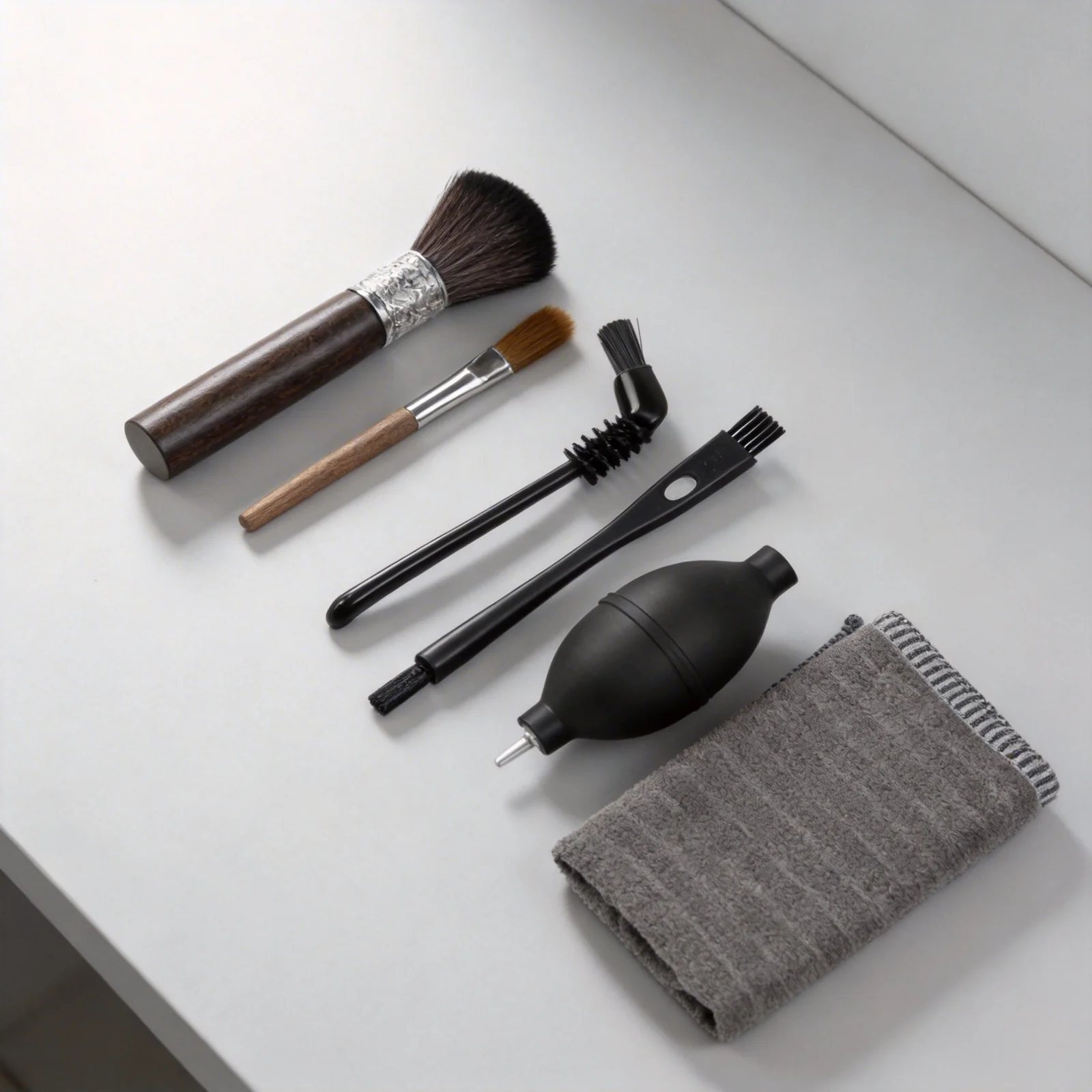 Get Spotless Results with This 6 Piece Coffee Brush Set Features Various Brushes Air Blower & Cleaning Towel for Efficient Use