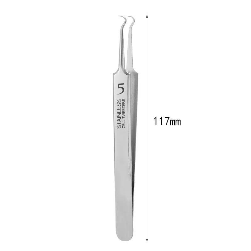 Cell Pimples Blackhead Clip Tweezers Beauty Salon Special Scraping Acne Needle