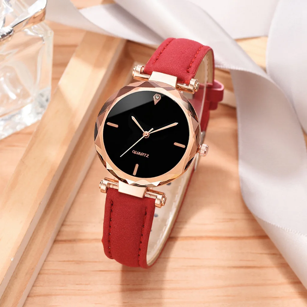 Koreaanse Versie Nieuwe Modieuze Dames Vrije Tijd Minimalistische Riem Quartz Horloge Armband Set