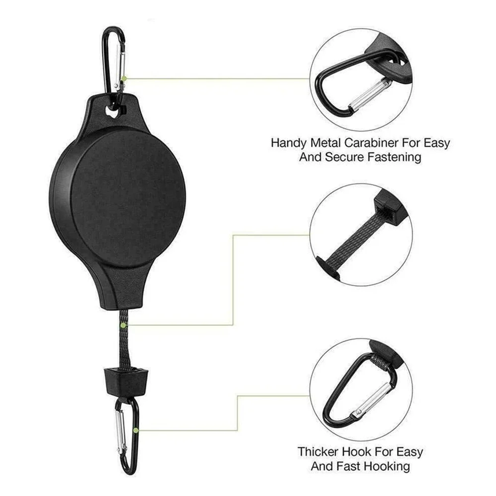 Auto Lock Plant Hanger Pulleys for Hanging Plants Heavy Duty Adjustable Hook Design Easy to Raise and Lower for Convenient