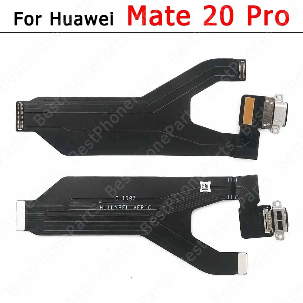 Charging Port For Huawei Mate 10 Lite 20 X 30 40 Pro 8 9 Charge Board Pcb Dock Usb Connector Flex Cable Plate With Mic