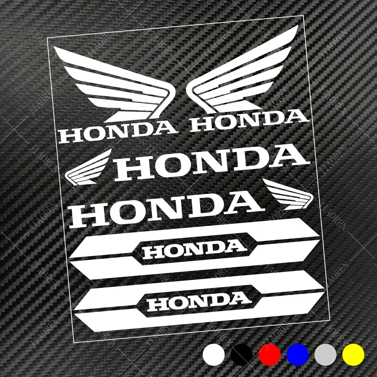 

Виниловые наклейки Honda с логотипом, велосипедный шлем, комплект наклеек для мотоцикла