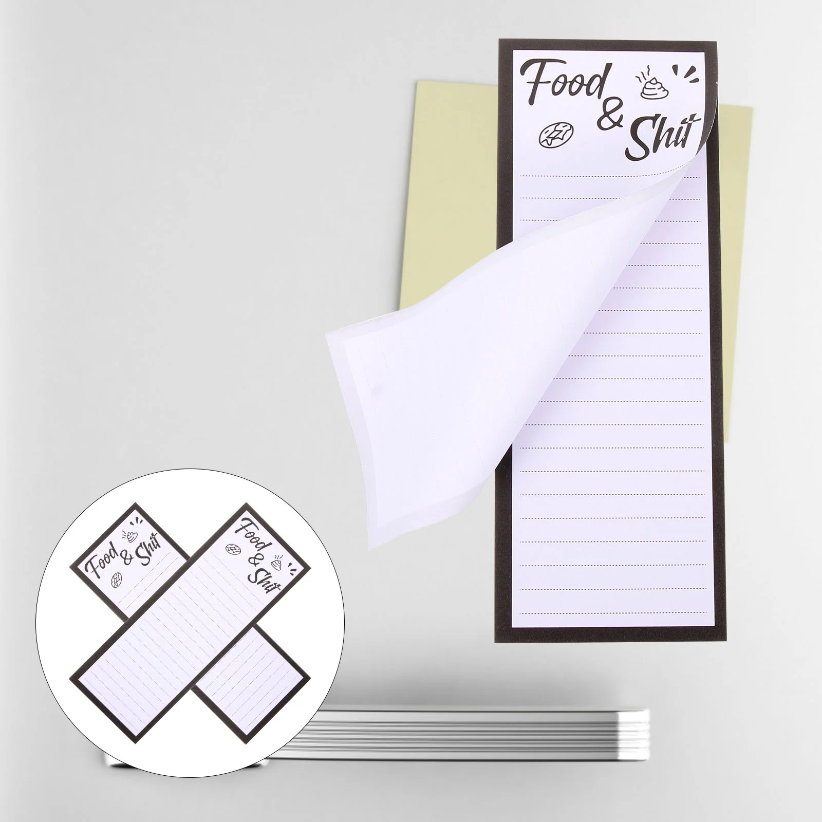 

2 Pcs Magnets Magnetic Notepad for Fridge List Pads Refrigerator Shopping Notepads