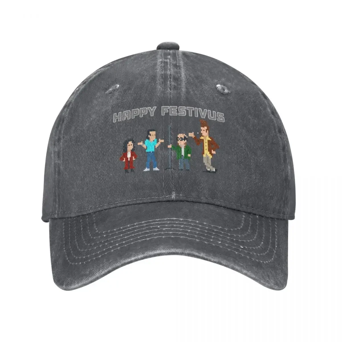 An 8 Bit Festivus Miracle Baseball Cap Fishing cap designer cap Golf Sunscreen Caps For Men Women's