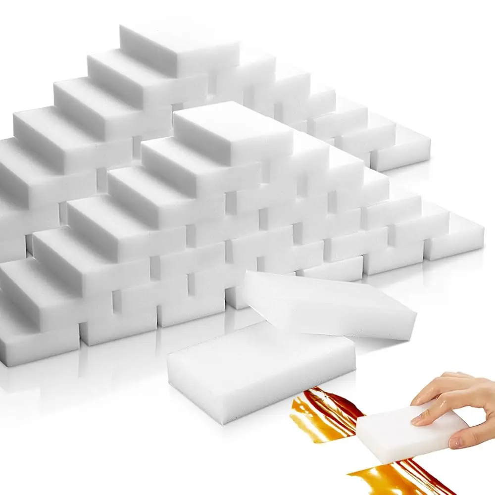 

Набор из 50 меламиновых губок, волшебные губки-ластик, прочные универсальные меламиновые губки премиум-класса для удаления всех масляных пятен и кофе