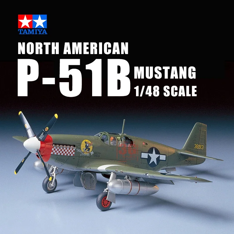 Tamiya Assemblage Vliegtuig Model Kit 61042 Ons P51-B Mustang Jager 1/48