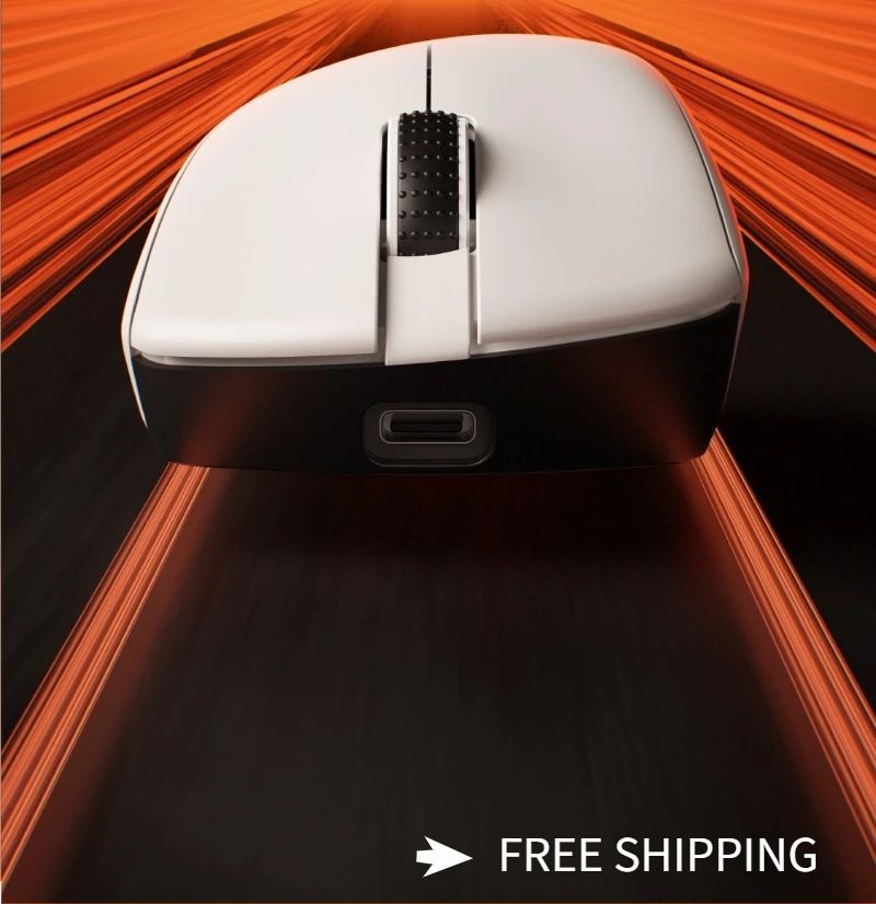 ماوس لاسلكي AUSDOM G04 ثلاثي الوضع خفيف الوزن PAW3311 400 مللي أمبير عمر بطارية طويل مريح Dpi قابل للتعديل لماوس ألعاب FPS