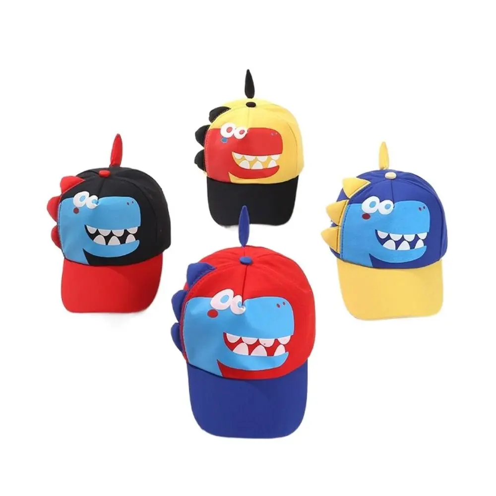 

Модная ветрозащитная бейсболка, солнцезащитный козырек, крутая детская шляпа от солнца, регулируемая фуражка в форме динозавра для мальчиков и девочек