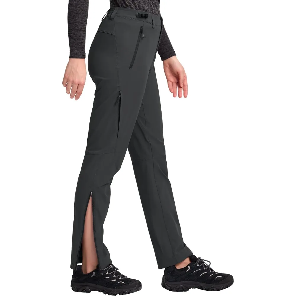 

Pioneer Camp Women's Hiking Pants Lightweight Ultra-Breathable Quick Dry Stretch Cargo Pants with Ankle Zippers for Travel