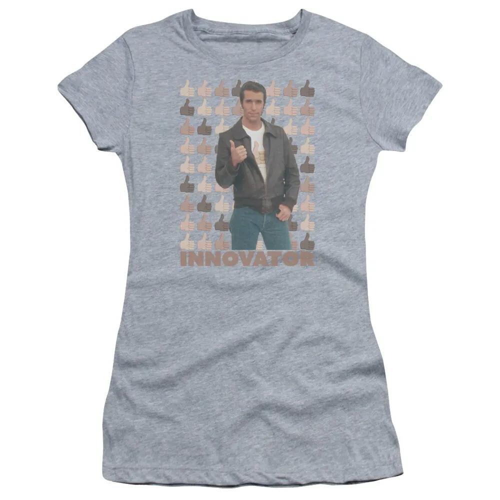 Happy Days Innovation Camiseta Mulher e Juniors Atlética Heather