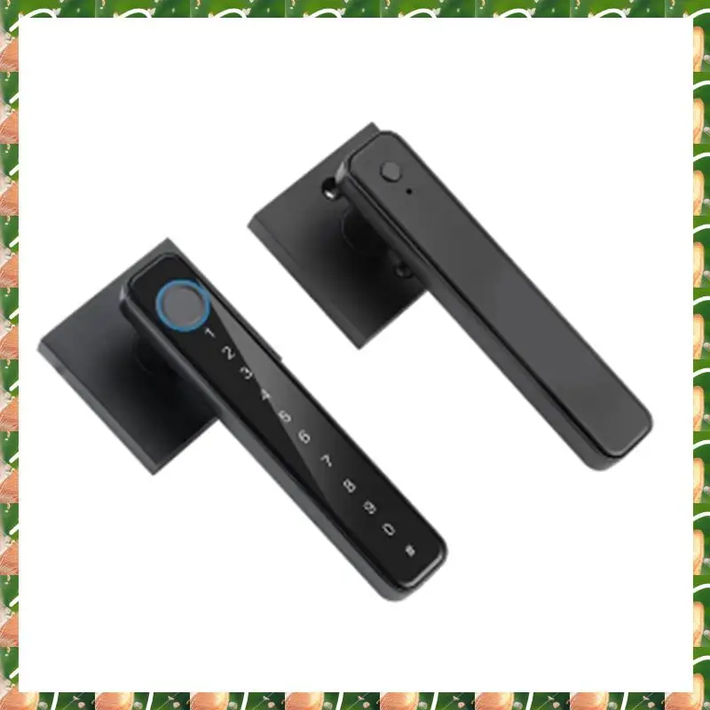JAJA Impronta digitale biometrica Smart Home Door Lock Password Controllo serratura elettronica digitale Nero(B) Facile installazione Facile da usare