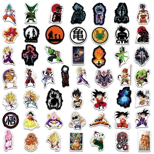 10/30/50 buah Stiker Tahan Air Klasik Dragon Ball untuk Stiker Kartun Anak-anak yang Menyenangkan Paket Stiker Vinil Laptop Sepeda Mobil Dekoratif 10 stiker mobil dragon ball penjualan terbaik - №