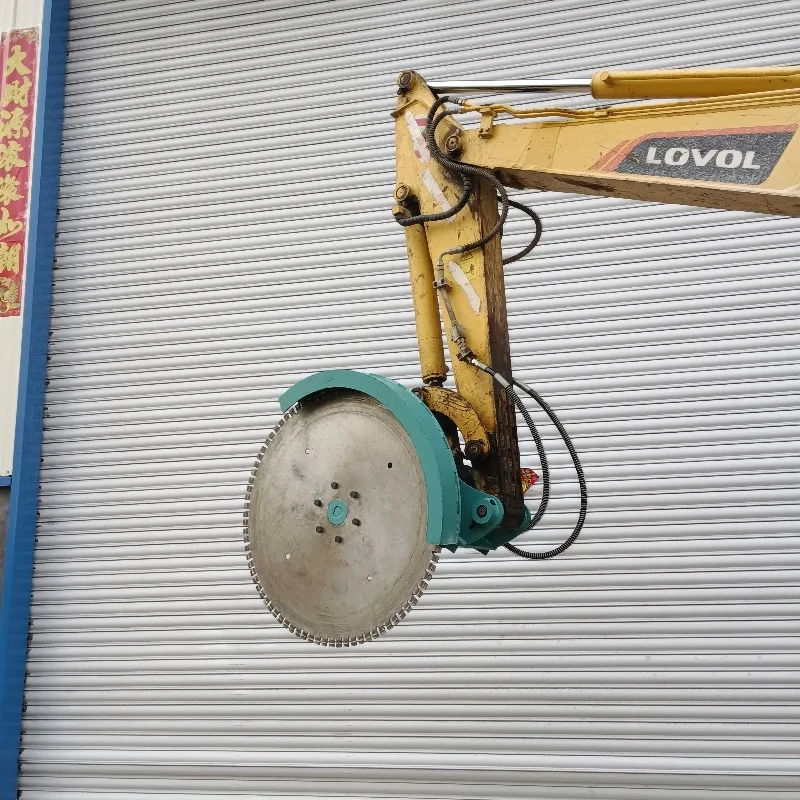 Rock Saw Attachment For Road Maintenance Stable Cutting Accessory For Construction Machinery Site