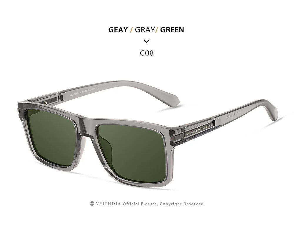 VEITHDIA Polarisierte Unisex-Sonnenbrille UV-Beständig Modische Sportbrille für Männer und Frauen Fahrsonnenbrille 7918 – Detail 21