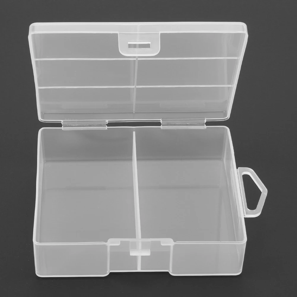 Container Organizer Portable Holder Storage Box Transparent Plastic Convenient Accessories For 24 X AA Batteries