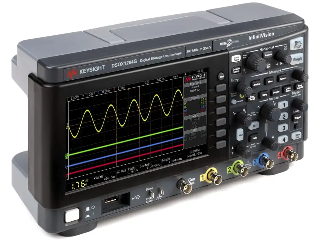 Keysight DSOX1204G   Digital Oscilloscope 70 MHz 4 Channel with 20 MHz Function Generator