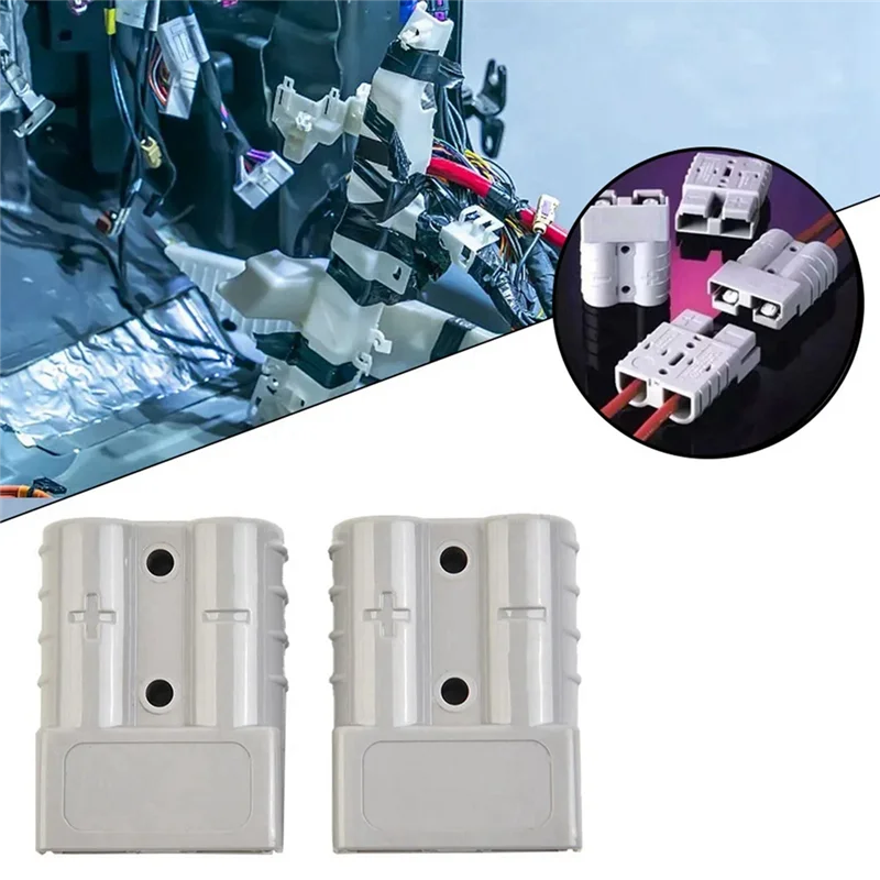 

10PCS Anderson Style Plug Connector 120A With Anderson Handle Forklift Battery Charging Quick Connectors Kit-AA70