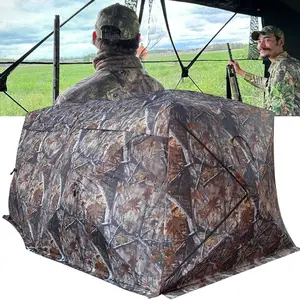 Portable 6-Person Side-by-Side Hunting Blind, 140x70 Footprint, 80 Height