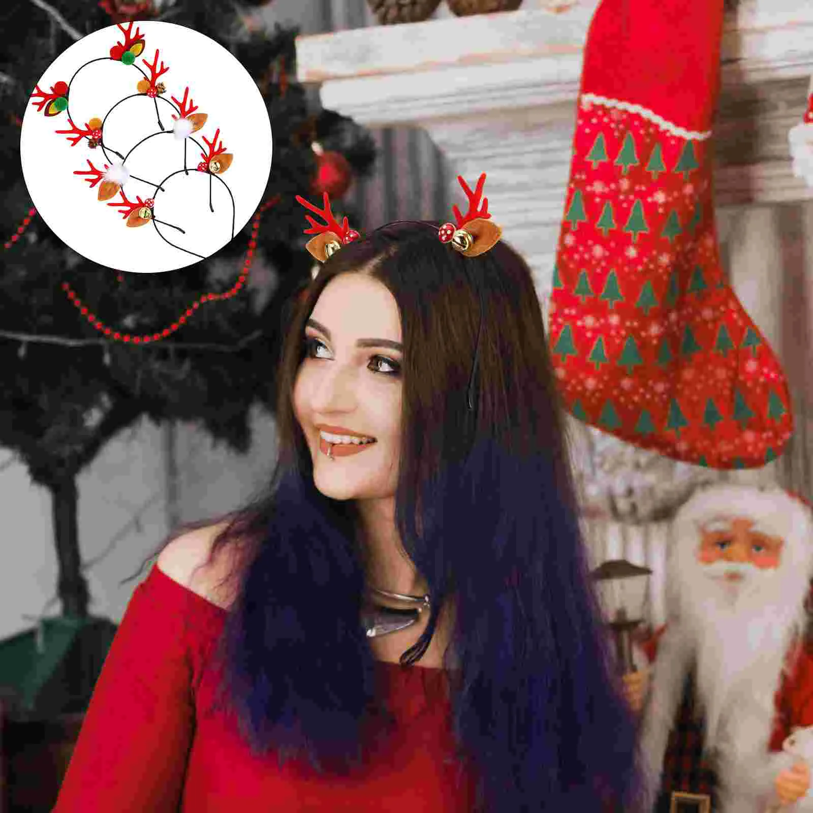 

Christmas Headband Hairband Prop Children Girls Headbands Decorative for Antler