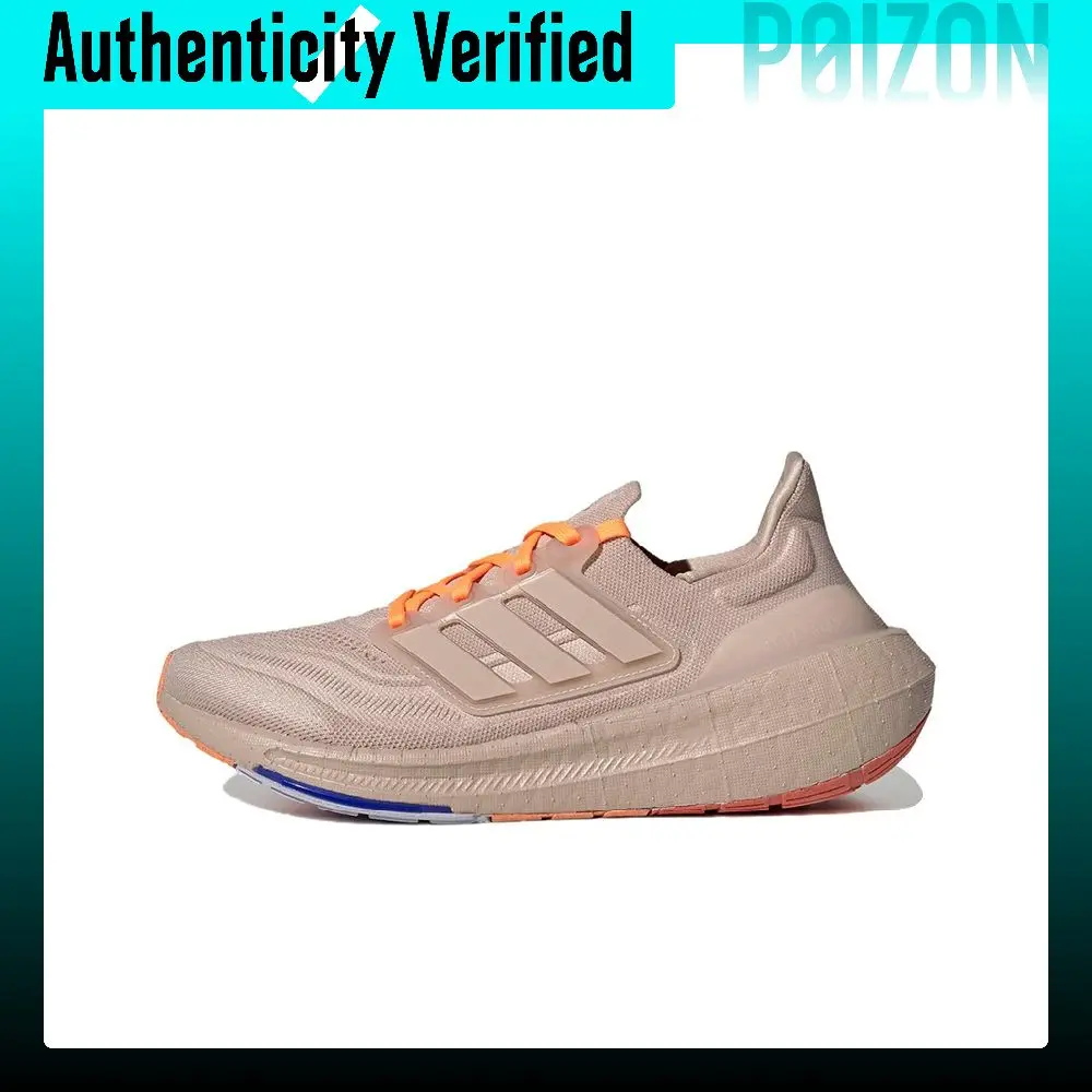 Adidas Ultraboost Light Slip Resistant, Abrasion Resistant, Lightweight Low top Running Shoes Unisex Pink Orange HQ6343