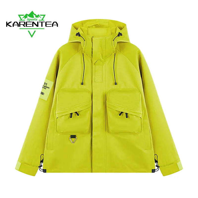 Running Jacket Waterproof Outdoor Sportswear Jogging Hiking Camping Jacket Autumn Windproof Fishing Windbreaker Men Hooded Coats