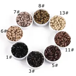 Dễ Dàng Euro Ổ Khóa 1000 Chiếc 3629X4.5 Micro Đồng Nhẫn Ổ Khóa Mini Liên Kết 8 Màu Lựa Chọn Thẳng Micro hạt Cho Tôi Đầu Tóc