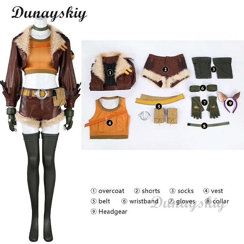 Игра Rivals Squirrel Girl Косплей Костюм Парик Ухо Горячая Одежда для Женщин Пальто Короткий Полный Комплект Униформа Хэллоуин Вечеринка Ролевые Игры
