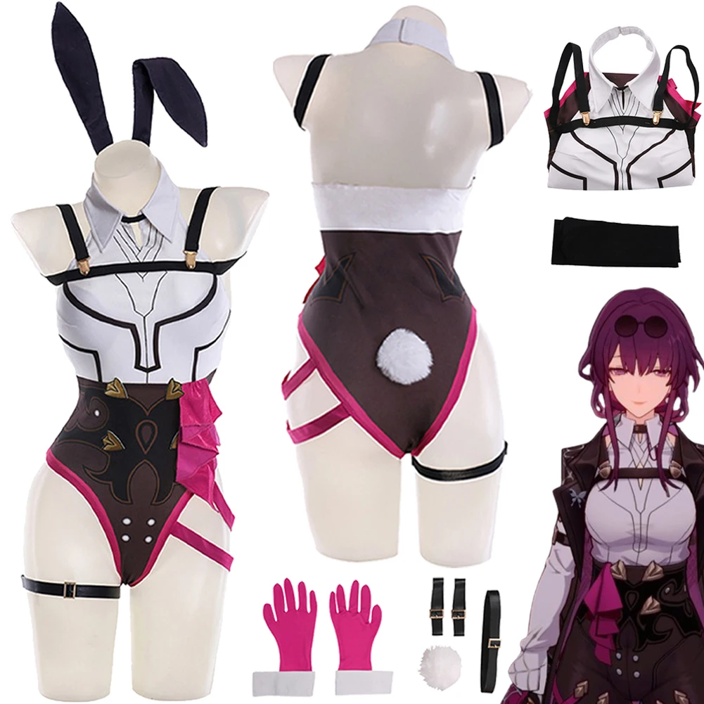 

Kafka Cosplay Bunny Girl Costume Accessories Game Honkai Star Rail Girls Women Adult Halloween Carnival Disguise Roleplay Suit