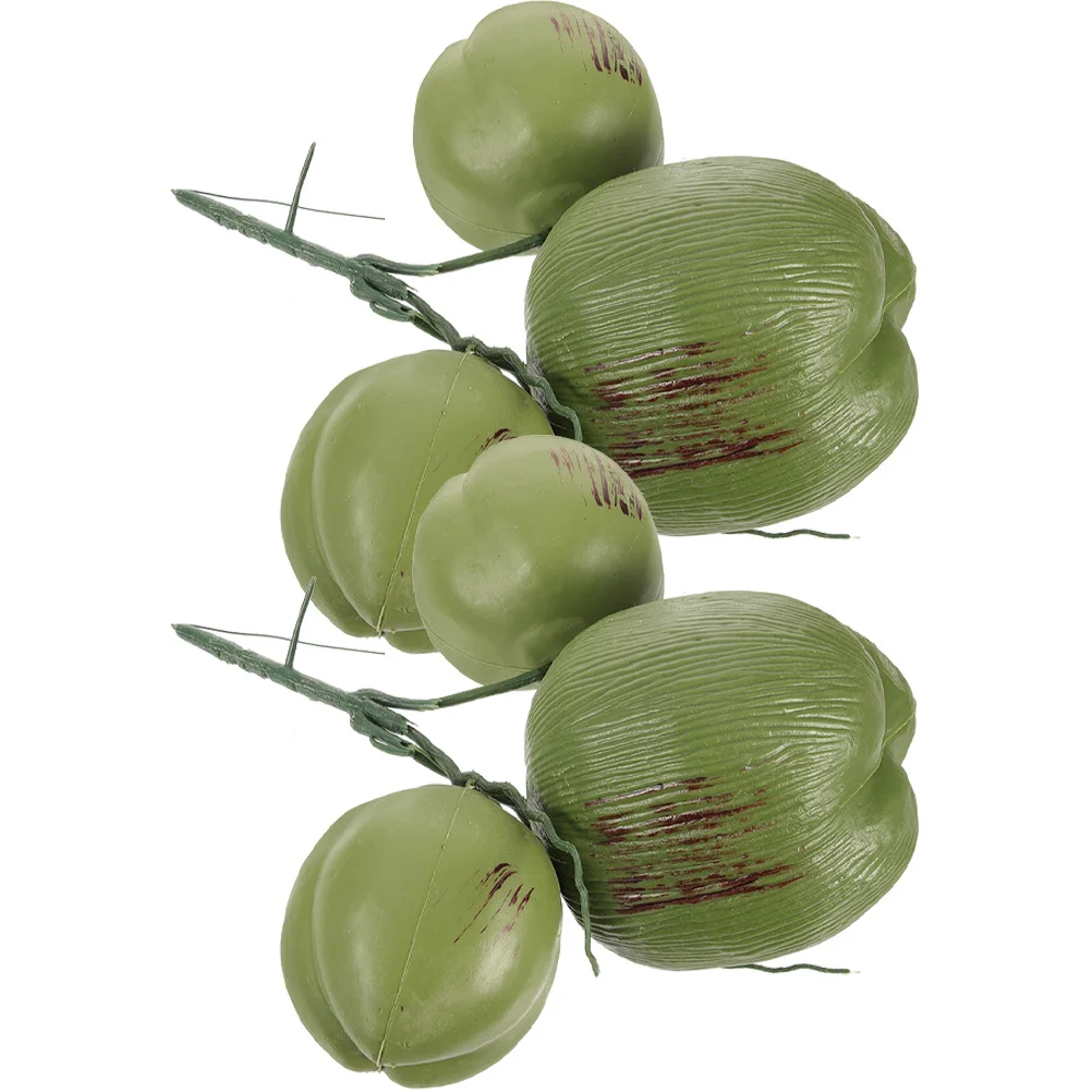 

Simulation Coconuts Decor Artificial Fruit Models For Tropical Party Decorations Tabletop Prop Restaurant Farmhouse