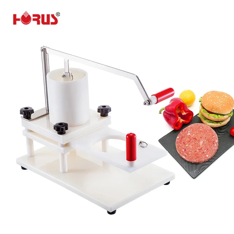 Horus 130mm diameter PE manual  hamburger patties making machine for restaurant use