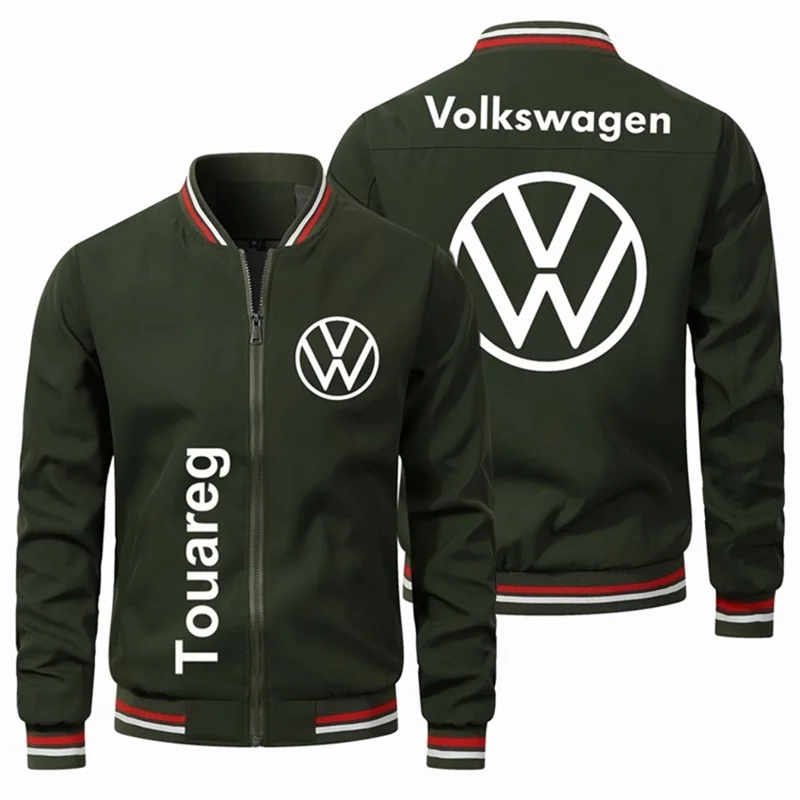 Volkswagen Men's Jacket 2025 New Fashionable High Quality Outdoor Cycling Jacket Volkswagen Motorcycle Windproof Racing Suit