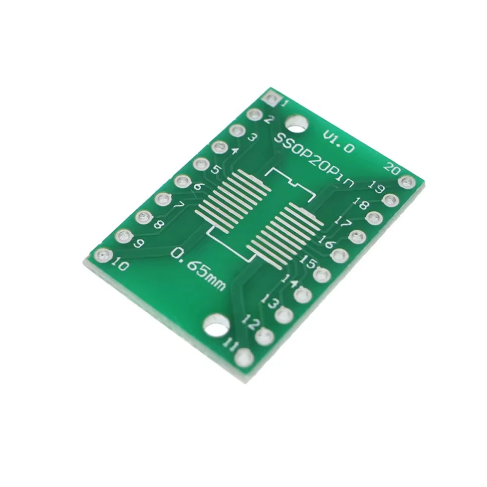 10 sztuk SOP20 SSOP20 TSSOP20 do DIP20 Pinboard SMD do DIP Adapter 0.65mm/1.27mm do 2.54mm DIP rozstaw pinów płytka drukowana konwerter — zdjęcie 2