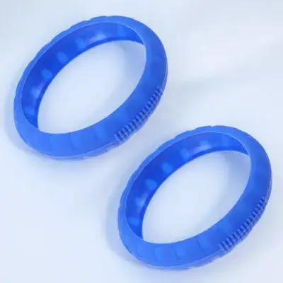 2Pcs Protective Silicone Dumbbell Covers Wear-Resistant Anti-Skid Fitness Accessory Fall-Resistant Bright Colors