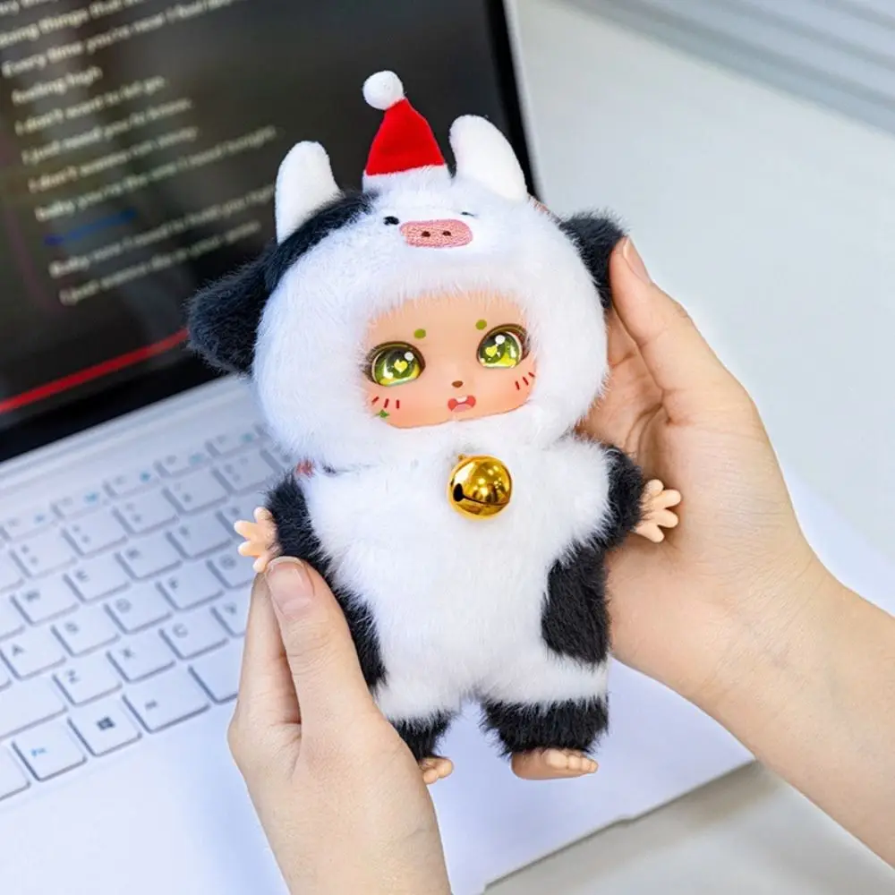 Brightly Colored Animal Series Soft Big Eyes Stuffed Animals Keychain Cartoon Huggable Design Vinyl Figurine Dolls Gift Giving