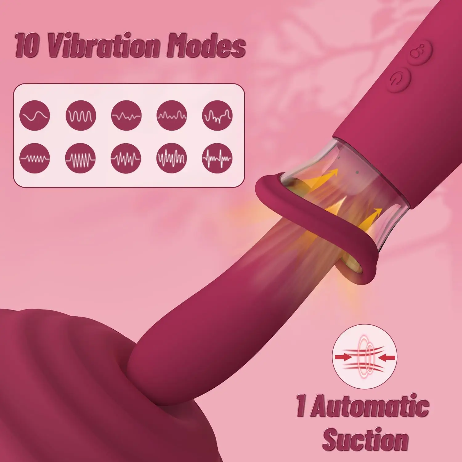 HESEKS Sucking Vibrator with Vacuum Suck Pump Clit Sucker Clitoral Nipple Stimulator Massager Realistic Dildo Sex Toy for Women