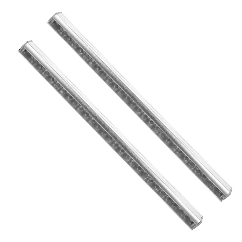 2Pcs Kitchen Order Holder Rail Wall Mounted Aluminum Ticket Holder Receipt Organizer Restaurant Menu Board for Takeaway