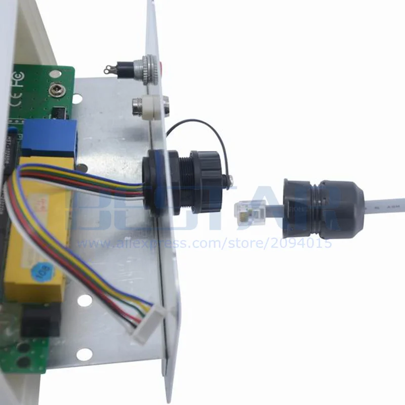 XHP2.54 RJ11 Konektor Tahan Air RJ 11 M20 6P6C Kabel Ekstensi Saluran Telepon 4 6 Core Un Lurus-melalui Kepala Extender