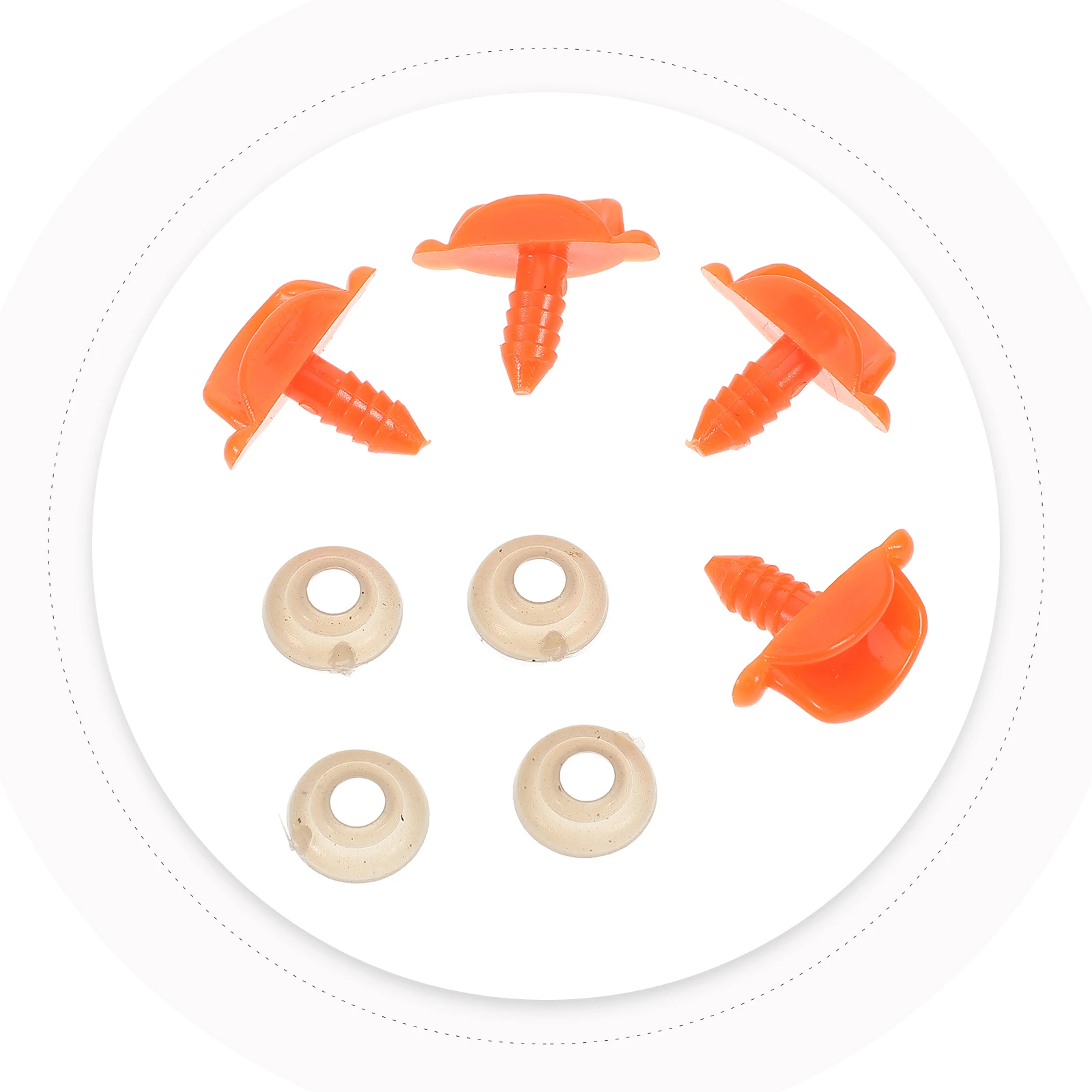 

50pcs Diy Duck Mouth Accessories Plastic Craft Inserts Lip Edge Threaded Play Stable Animal Mouth Decor For Mini Making Kits