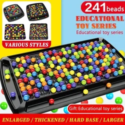 Rainbow Ball Gobble Elimination Boar,Intellectual Chessboard,Fun Table Top Strategy Game, Family Game Party Game for Kids Adult