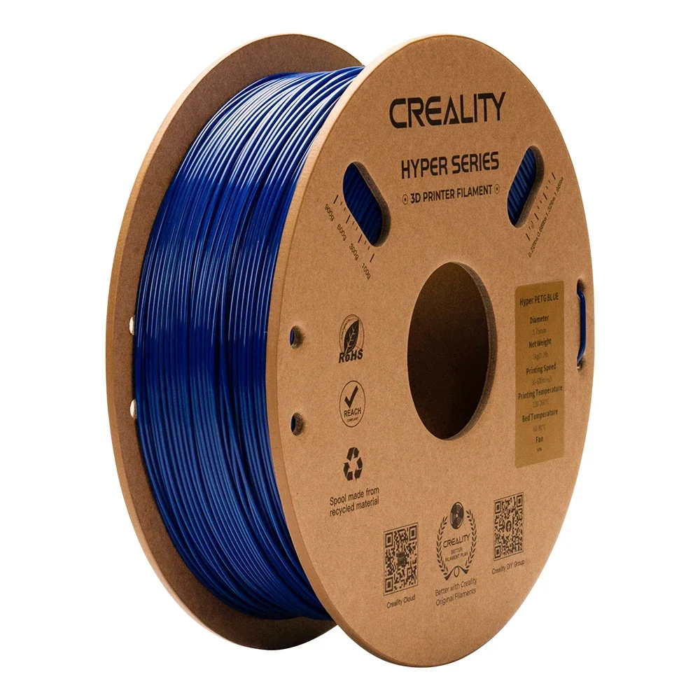 Filamento CREALITY Original Hyper PETG de alta velocidad 1,75mm 1KG Hyper Series PETG consumibles filamento 3D para impresora 3D K1/Ender-5