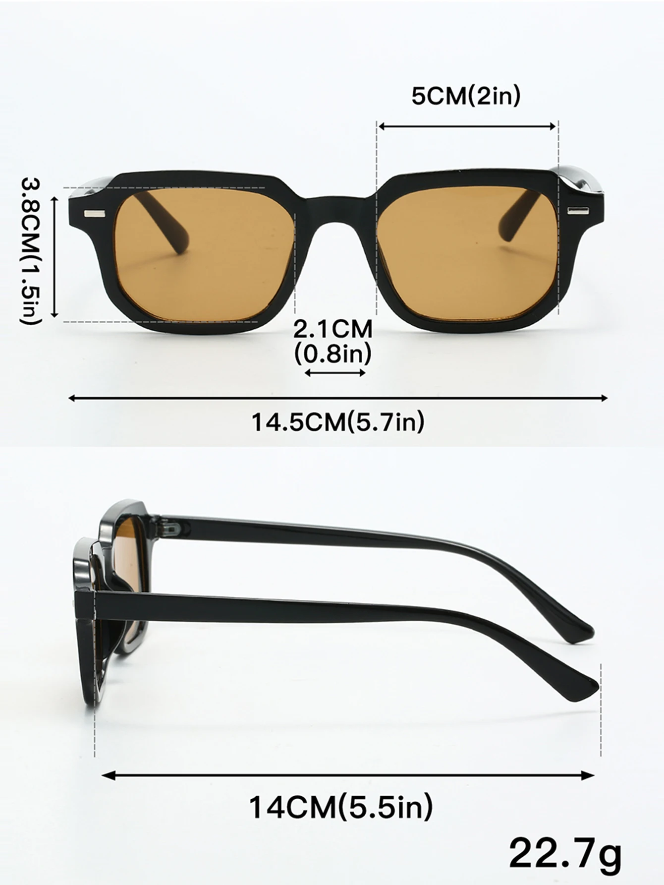 3-teiliges Set klassischer kleiner quadratischer Sonnenbrillen für Damen und Herren, hochwertige Sonnenbrillen für Reisen und Autofahren, Bonbonfarben – Detail 10