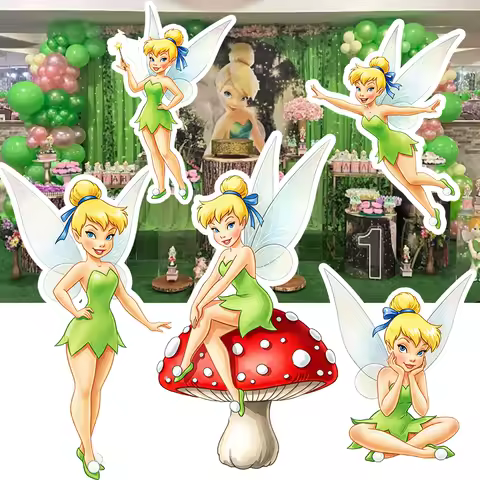 90cm Tinker Bell Cutout Princess Fairy Party Birthday Decoration Big Stand Up Prop Baby Shower Backdrop 35in