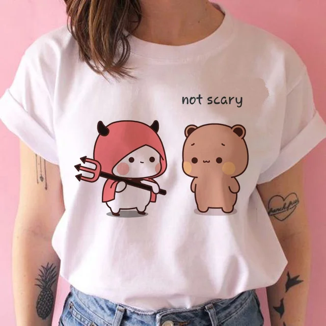 Bubu Dudu Tee women Y2K tshirt female streetwear funny designer clothing