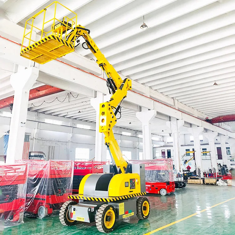 Articulating Boom Lift 4WD Full Automatic Four Wheel Drive Articulated Boom Lift Diesel Cherry Picker