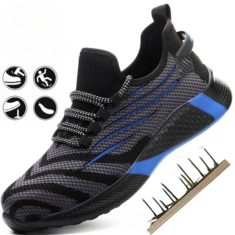 

Мужская рабочая защитная обувь, рабочие кроссовки с защитой от проколов, мужская неразрушимая рабочая обувь, женская легкая мужская обувь, защитные ботинки