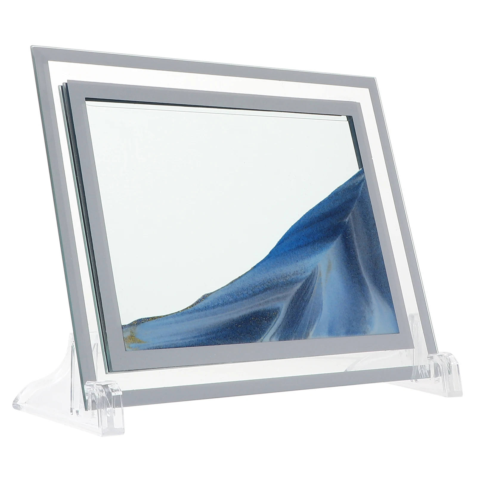 Marco de cristal decorativo con imagen de arena movediza 3D para fotos, certificados, decoración creativa para el hogar, oficina y dormitorio, alta calidad