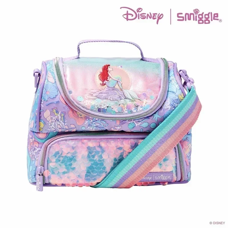 Disney Minnie Smiggle torba na posiłek Student przenośny wypoczynek na świeżym powietrzu podwójna torba izolacyjna pudełko na drugie śniadanie dla